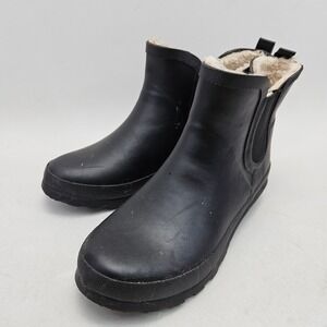 Serra Mid Chelsea Rain Boots Womens Size 8 Faux Fur Lined Ankle Waterproof